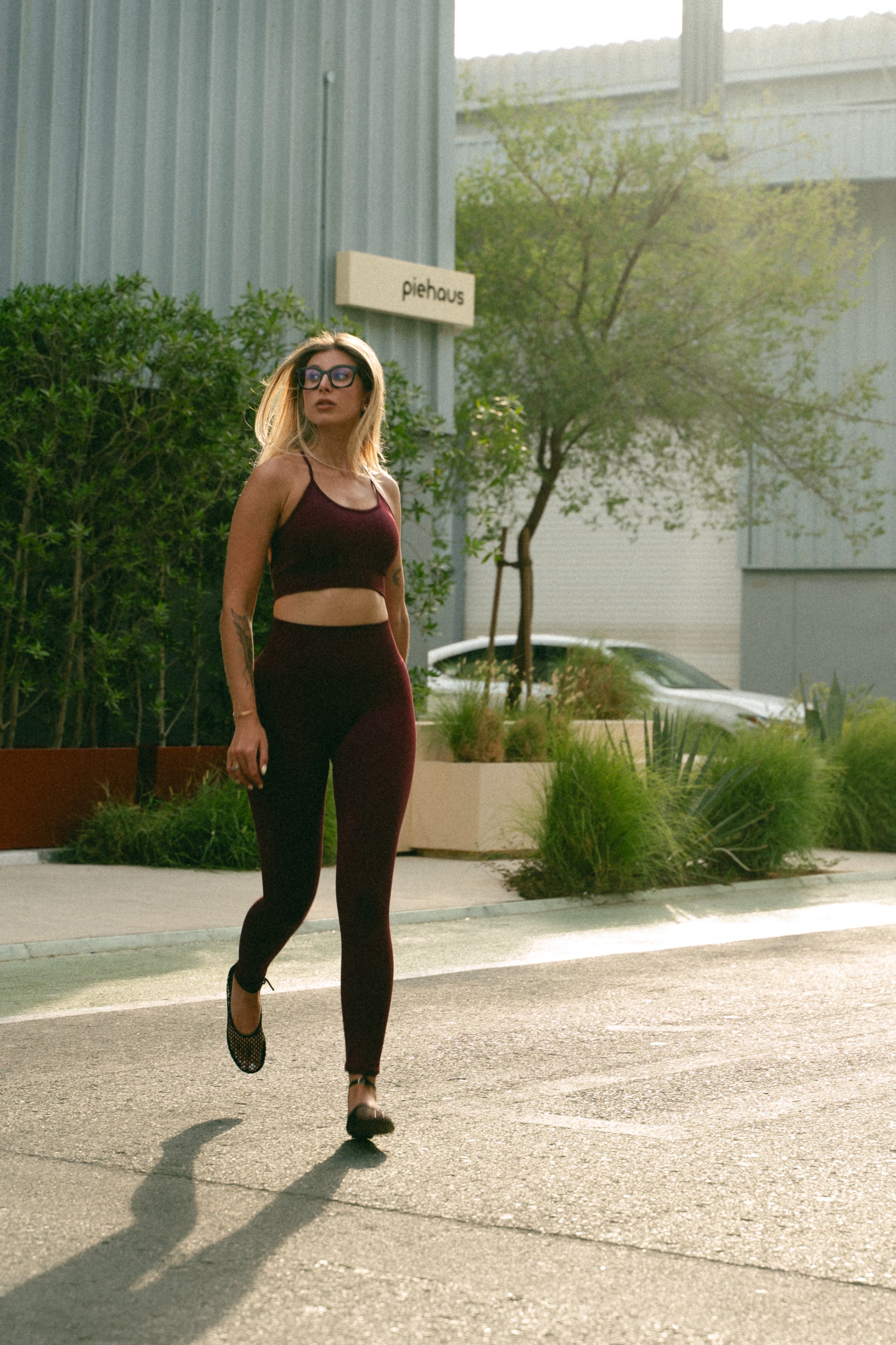 Seamless Leggings in Bordo