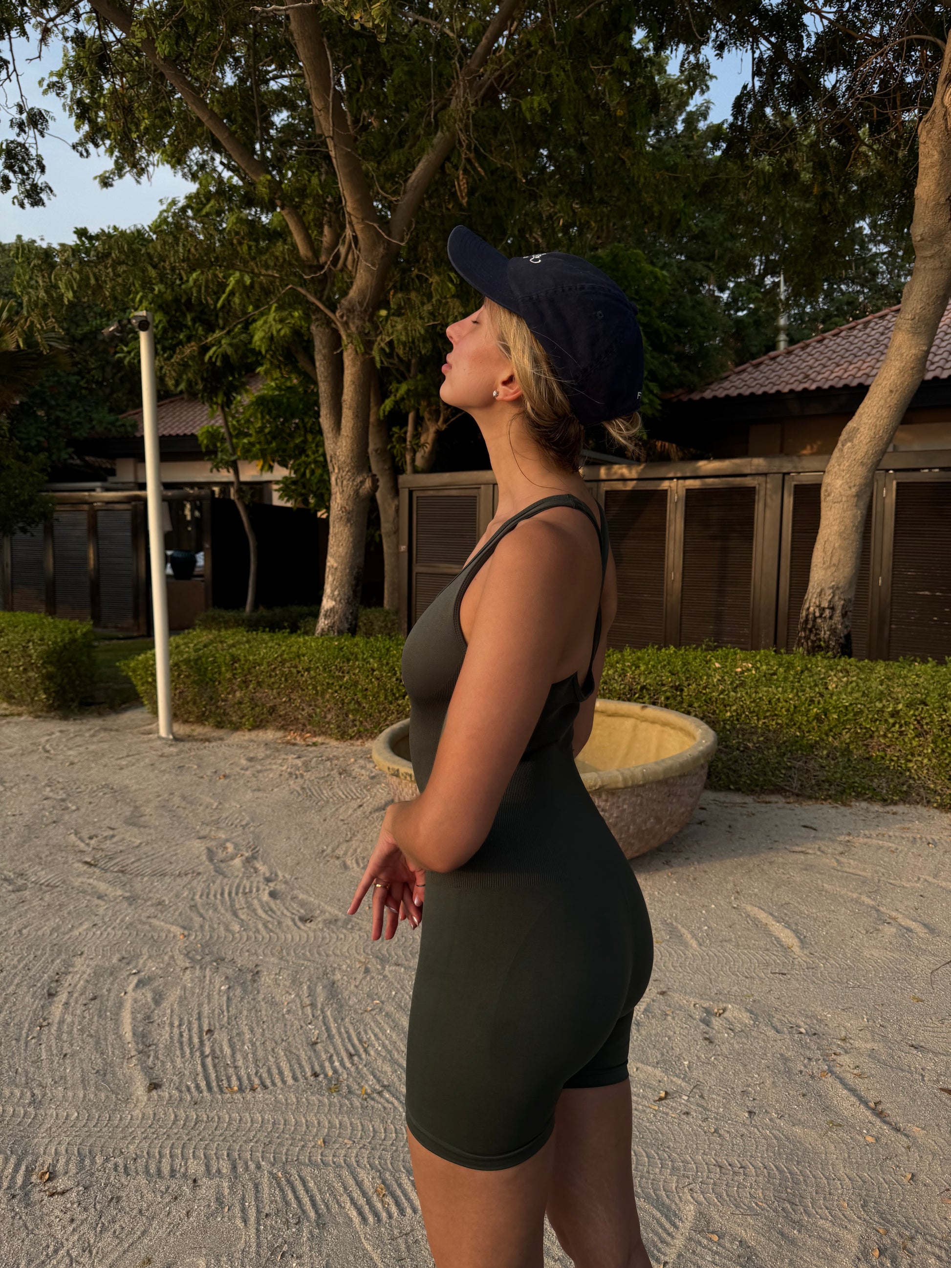 Seamless Long Jumpsuit in Green