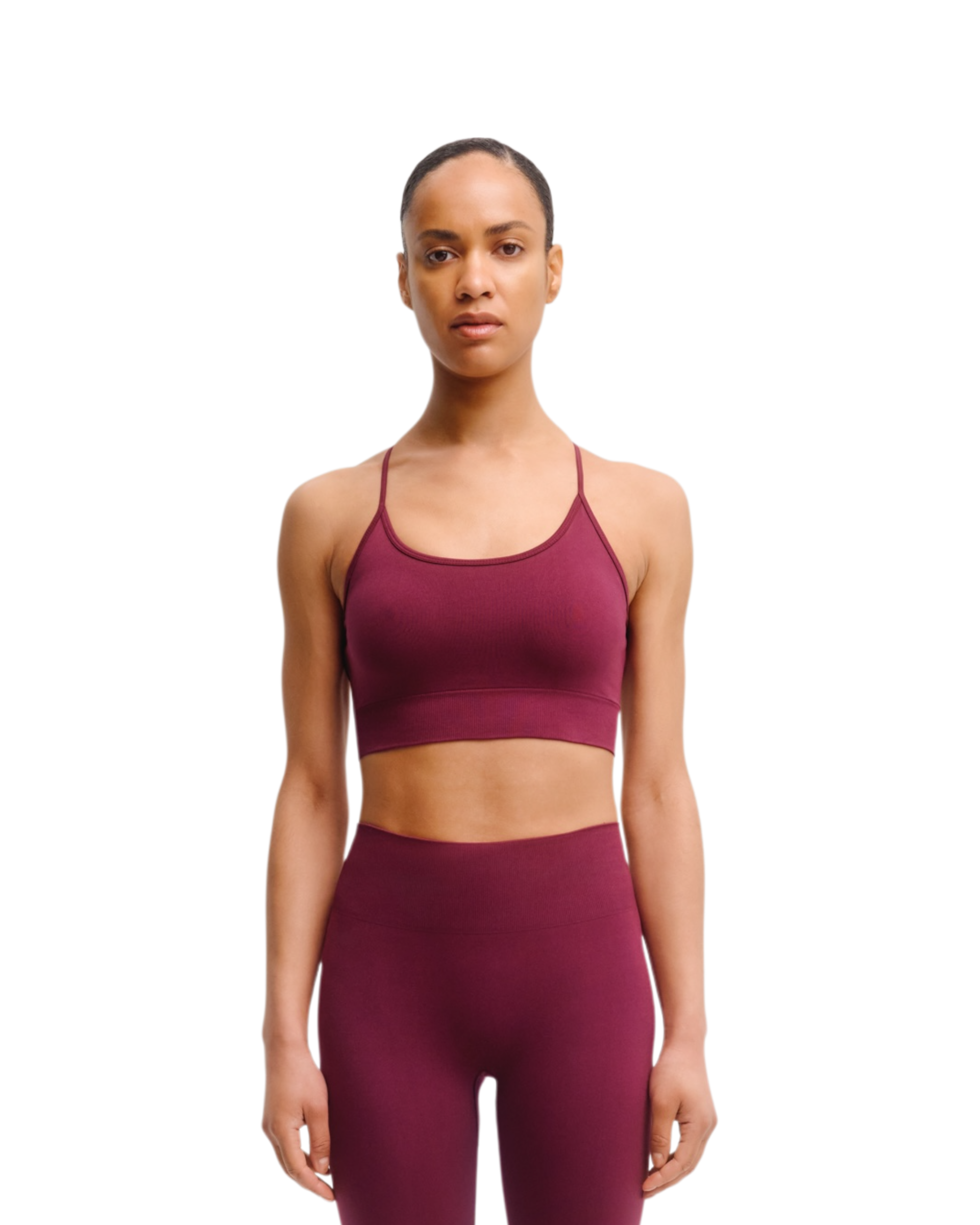 Seamless Top in Bordo