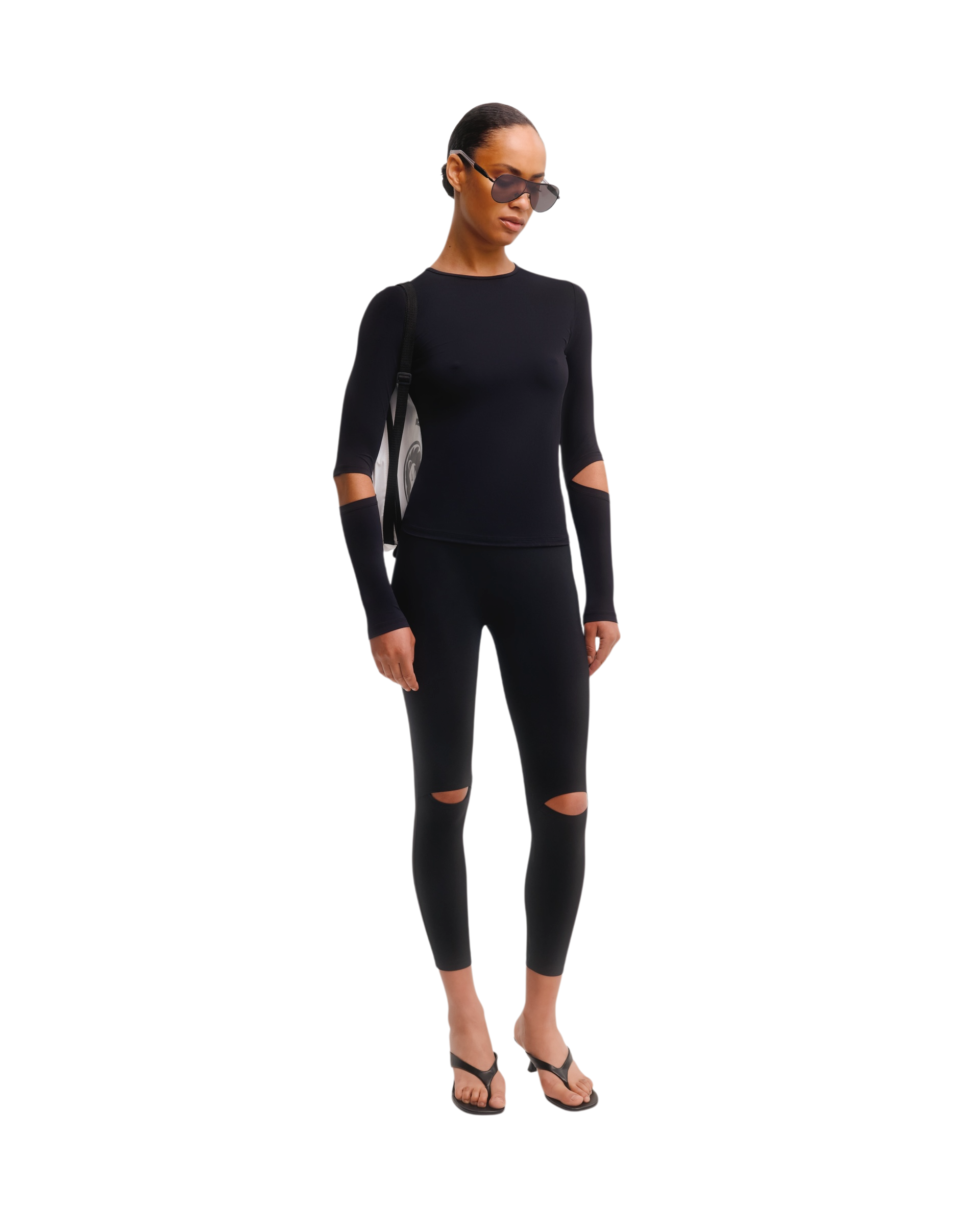 Сutout Leggins in Black