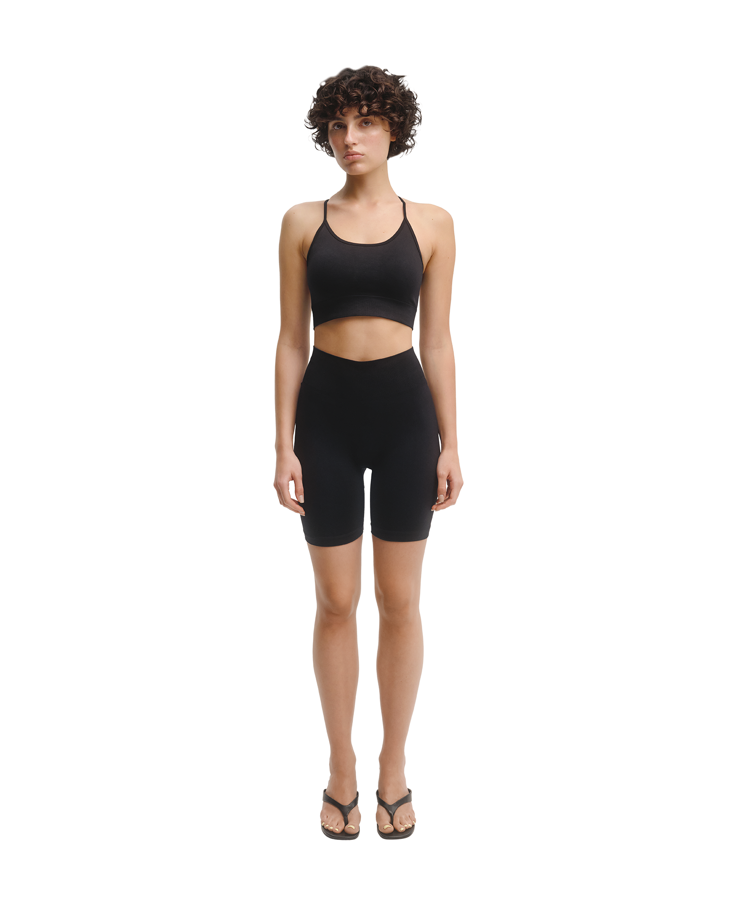 Seamless Bike Shorts in Black