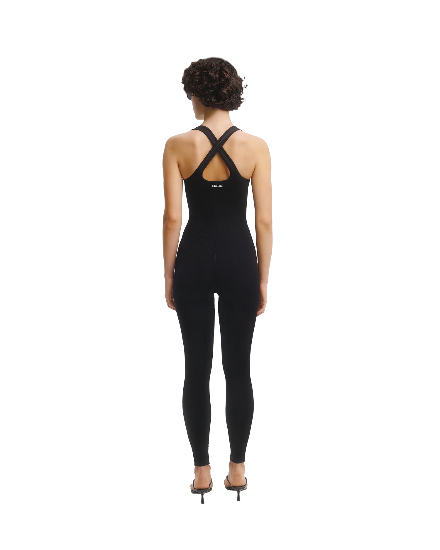 Seamless Long Jumpsuit in Black