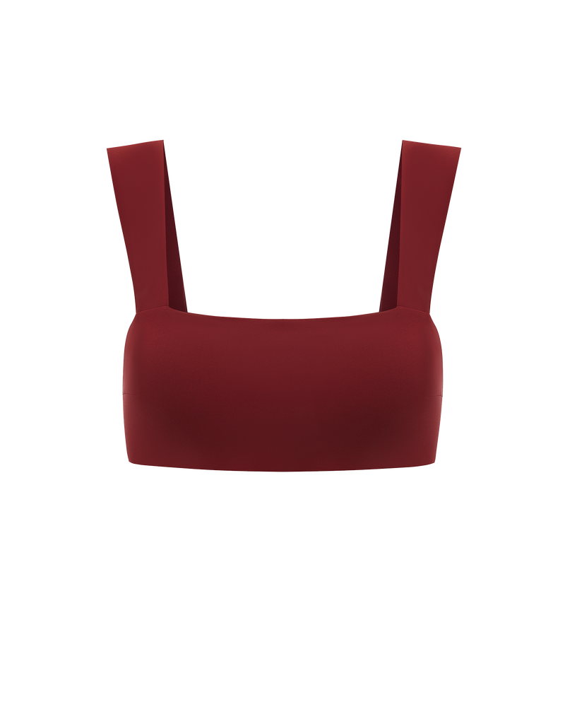 Top Bandeau in Bordo
