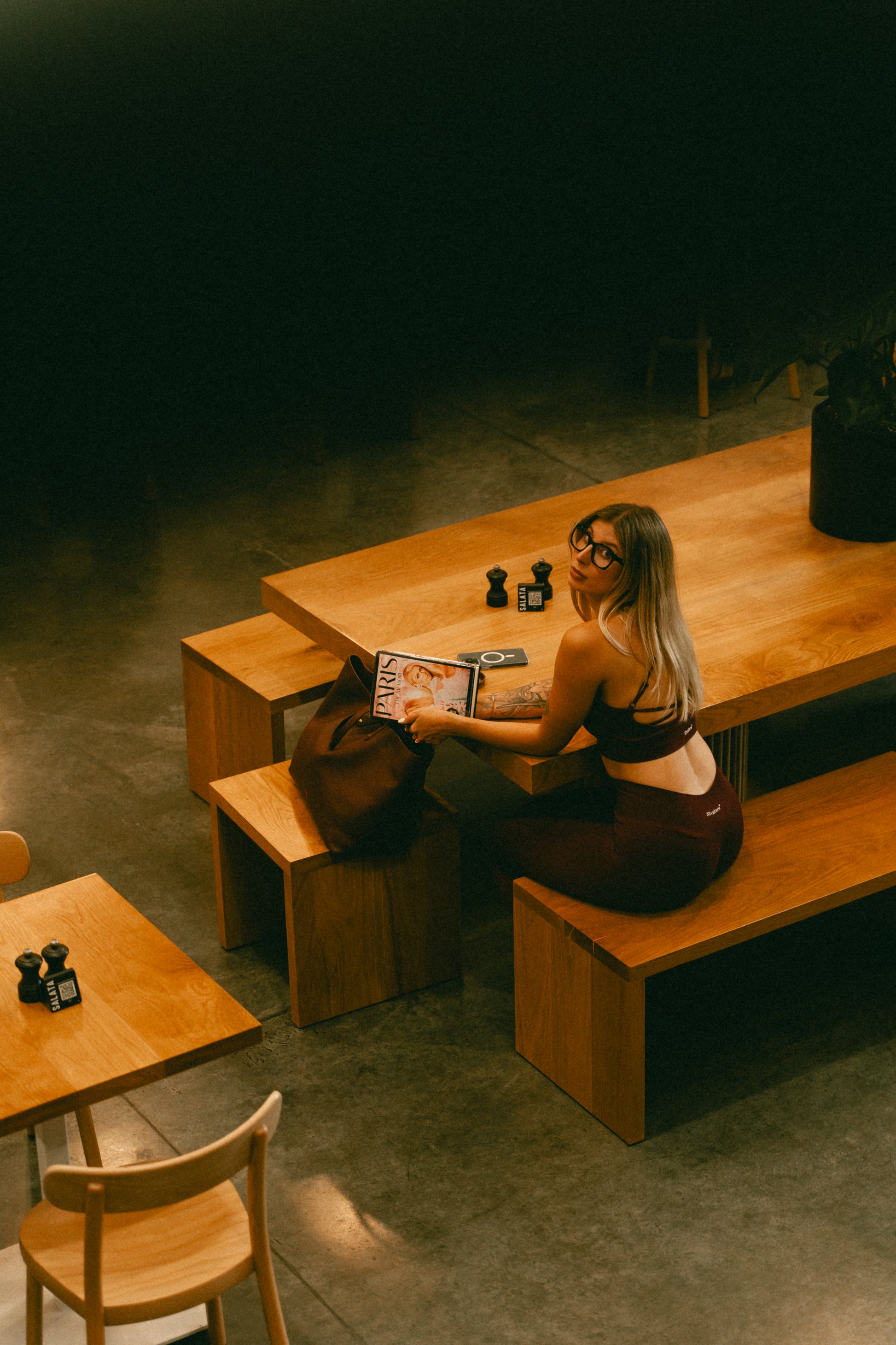 Seamless Leggings in Bordo