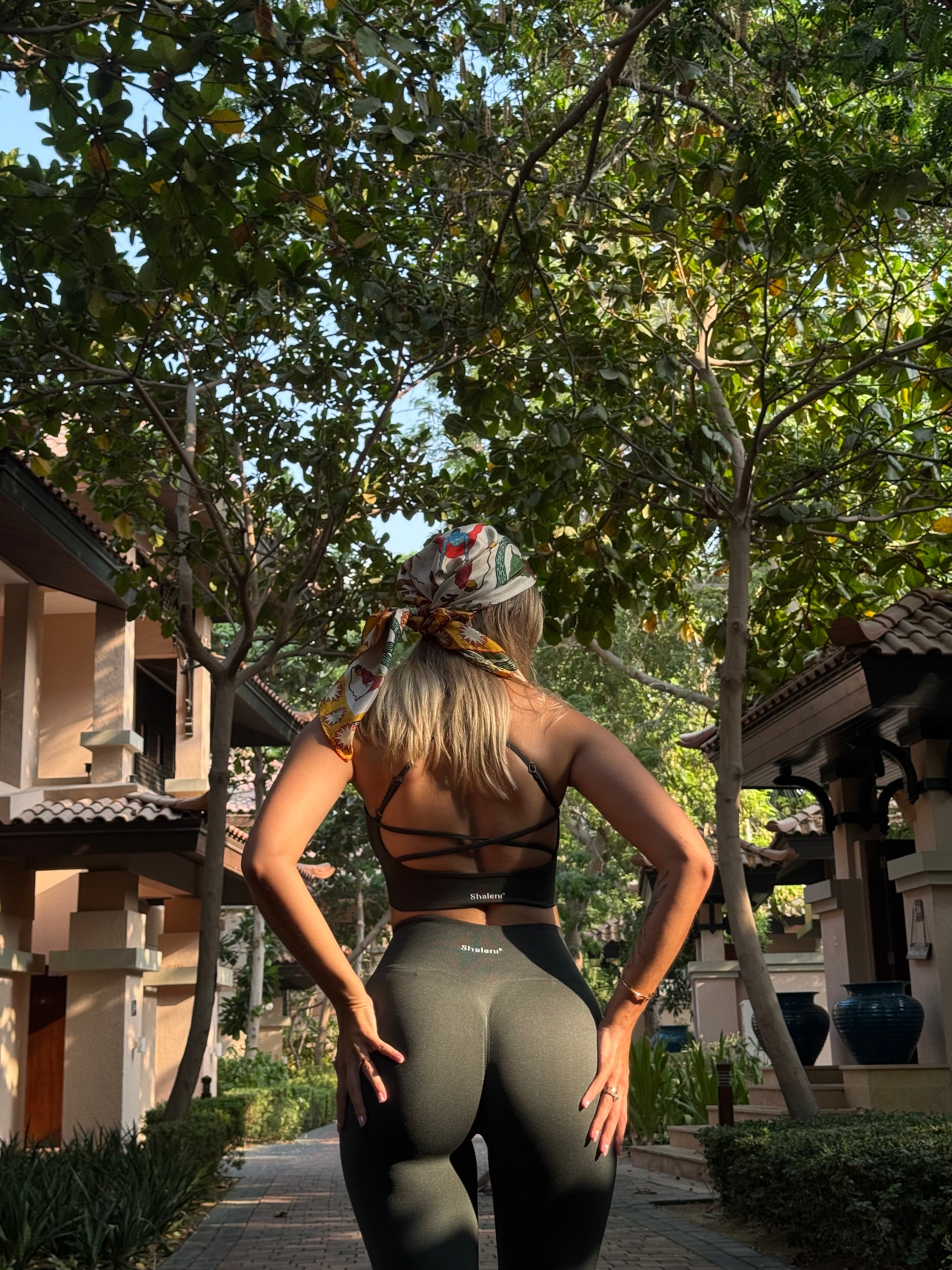 Seamless Bike  Shorts in Green