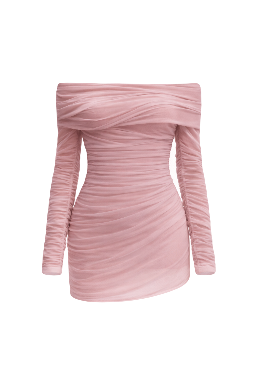 Sheer Draped Top in Pink