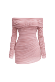 Sheer Draped Top in Pink