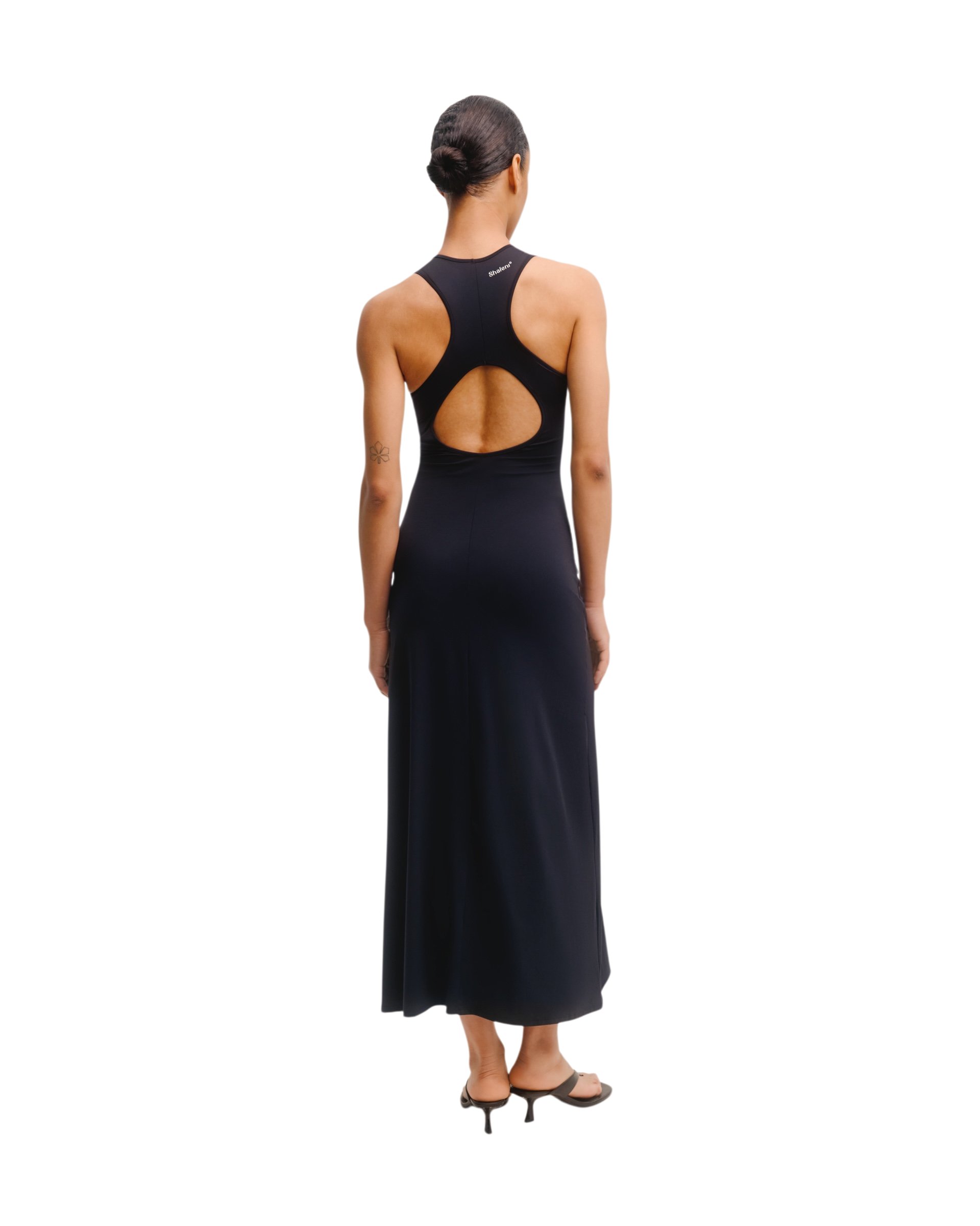 Raceback Dress in Black
