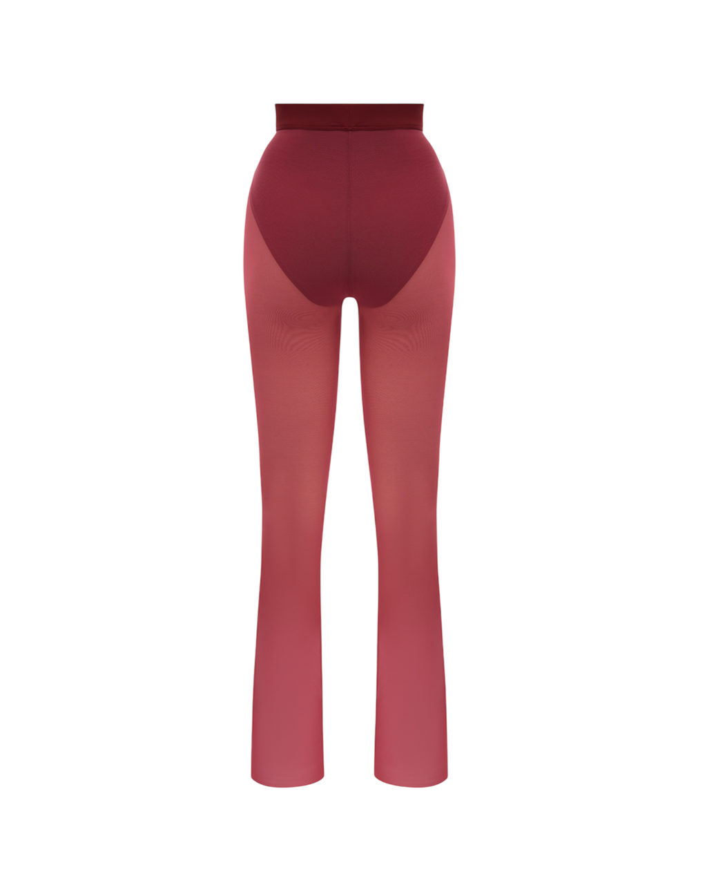 Mesh Leggings in Bordo