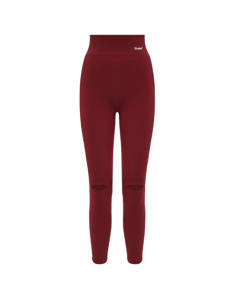 Сutout Leggins in Bordo