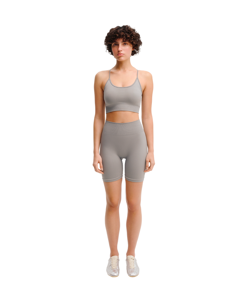 Seamless Bike Shorts in Gray