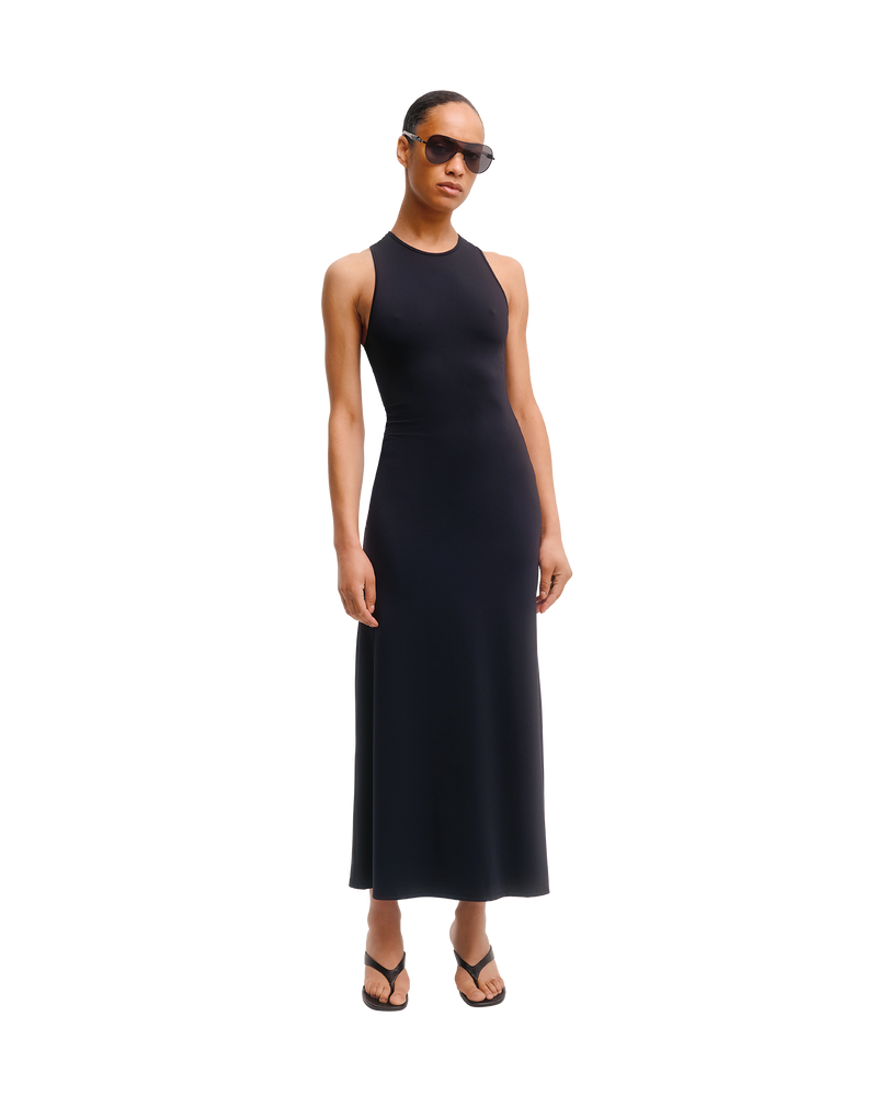 Raceback Dress in Black