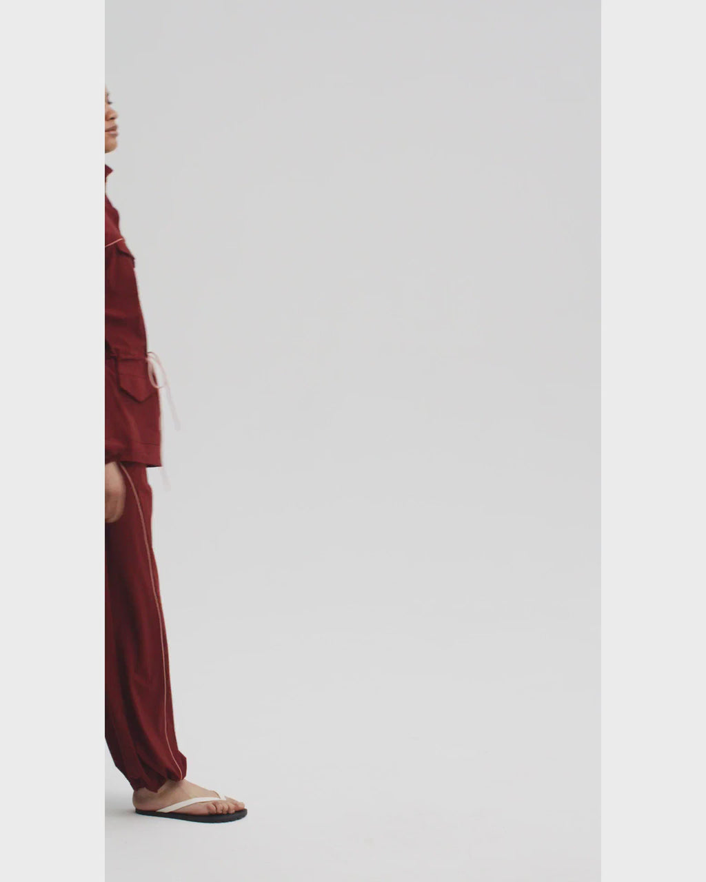 Urban fit Anorak in Bordo